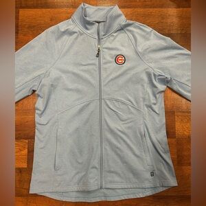 Cutter & Buck Chicago Cubs Women’s Full Zip Light Blue Light Weight Jacket Large